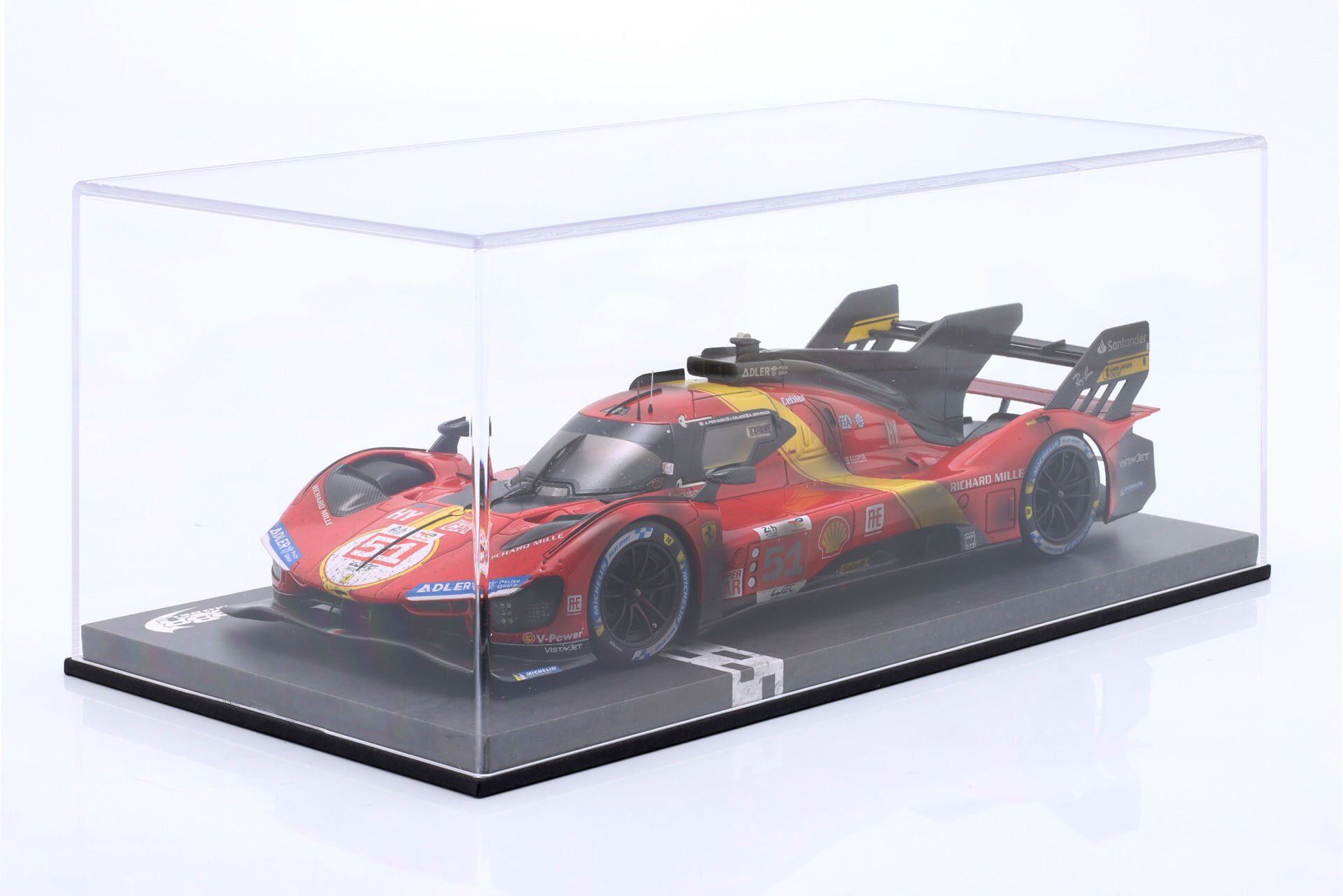 BBR-MODELS - FERRARI - 499P 3.0L TURBO V6 TEAM FERRARI AF CORSE N 51 WINNER 24h LE MANS (DIRTY VERSION - END OF RACE) 2023 ALESSANDRO PIER GUIDI - JAMES CALADO - ANTONIO GIOVINAZZI