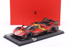 BBR-MODELS - FERRARI - 499P 3.0L TURBO V6 TEAM FERRARI AF CORSE N 51 WINNER 24h LE MANS (DIRTY VERSION - END OF RACE) 2023 ALESSANDRO PIER GUIDI - JAMES CALADO - ANTONIO GIOVINAZZI