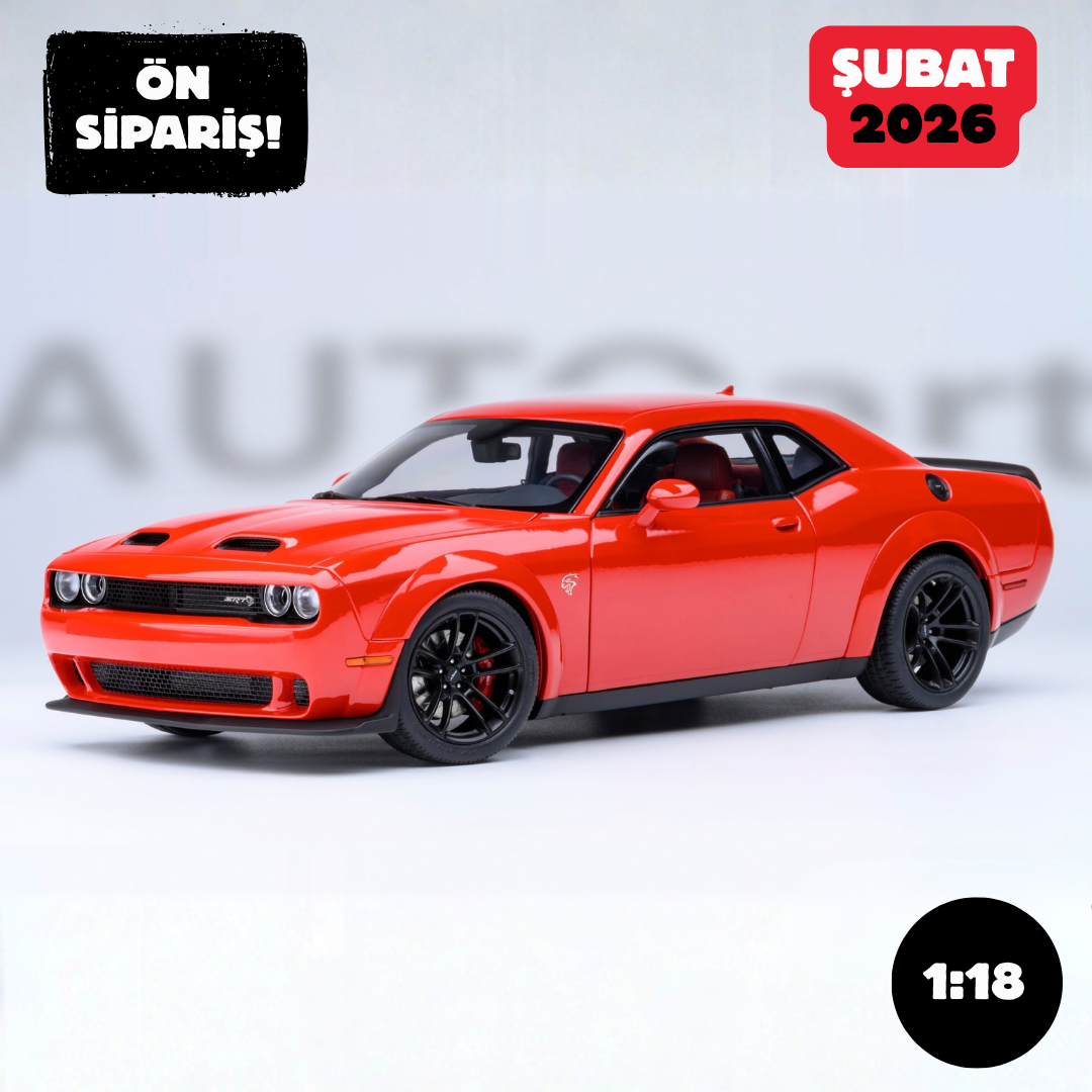 Ön Sipariş - 1/18 AUTOart Dodge Challenger SRT Jailbreak 2022 (TorRed) - 71764