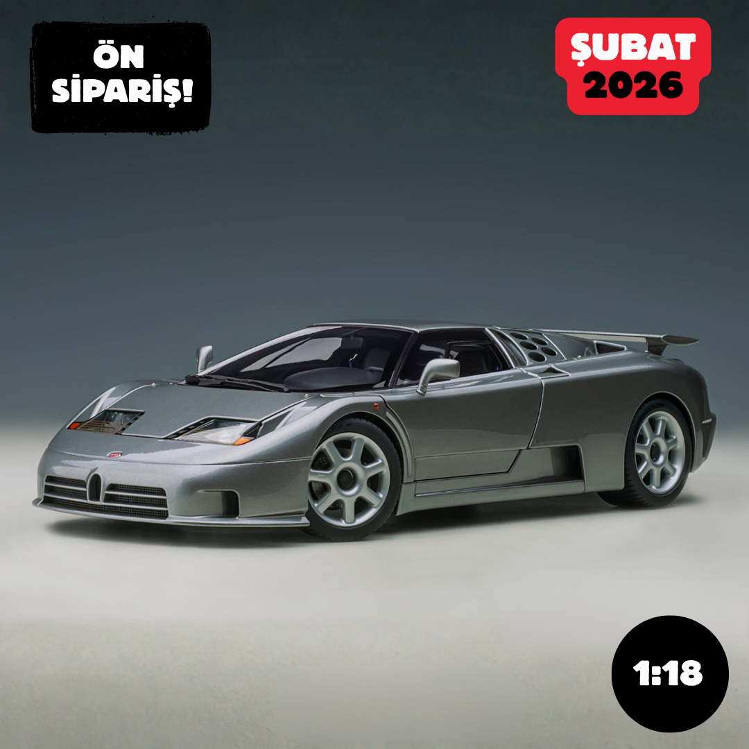 Ön Sipariş - 1/18 AUTOart Bugatti EB110 SS (Grigio Metallizzato) - 70916