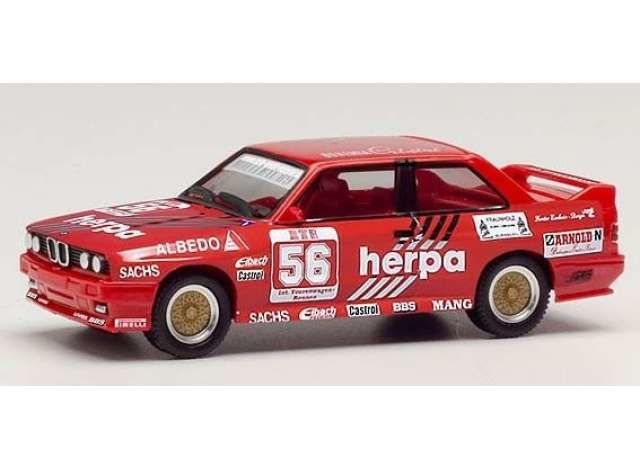 1/87 BMW M3 Herpa Motorsport #56 Gerhard Müller 1989, red