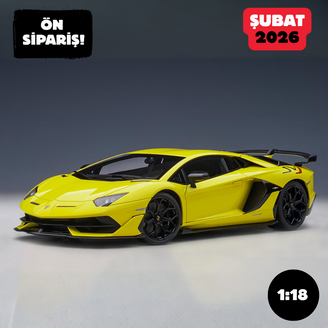 Ön Sipariş - 1/18 AUTOart Lamborghini Aventador SVJ (Giallo Tenerife) - 79175