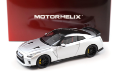 1:18 Motorhelix Nissan GT-R R35 Track Edition by NISMO T-Spec 2022 Ultimate Metal silver