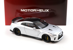 1:18 Motorhelix Nissan GT-R R35 Track Edition by NISMO T-Spec 2022 Ultimate Metal silver