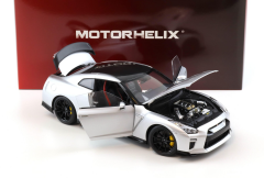 1:18 Motorhelix Nissan GT-R R35 Track Edition by NISMO T-Spec 2022 Ultimate Metal silver