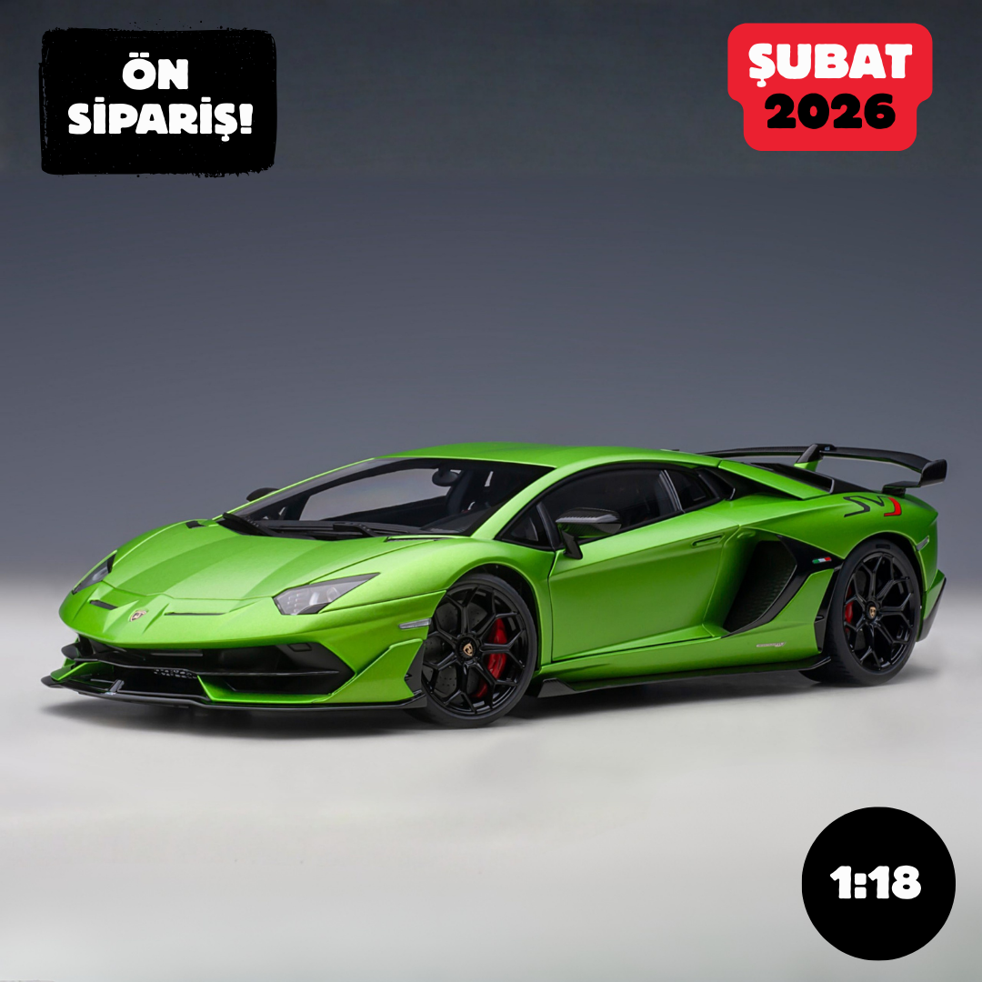 Ön Sipariş - 1/18 AUTOart Lamborghini Aventador SVJ (Verde Alceo) - 79178