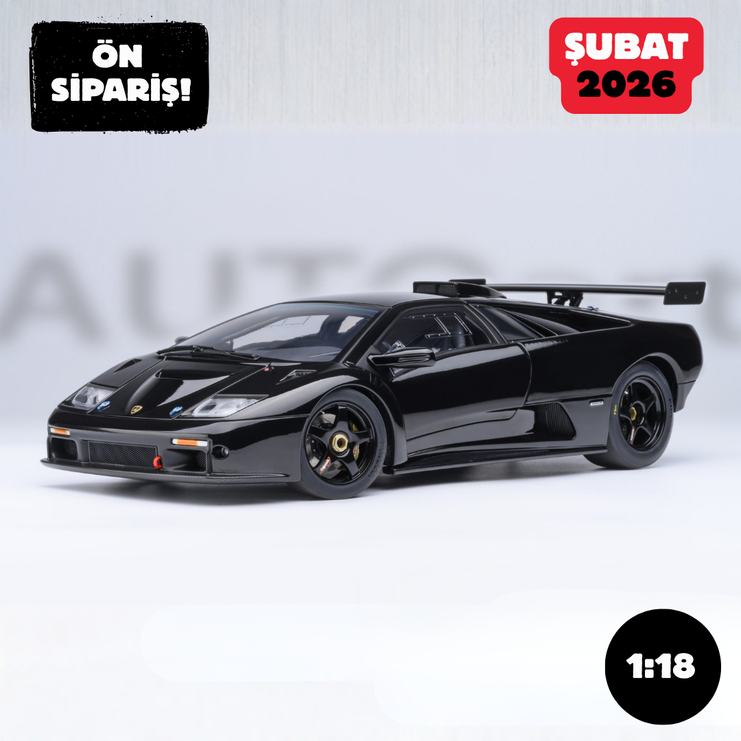 Ön Sipariş - 1/18 AUTOart Lamborghini Diablo GTR (Deep Black) - 79137