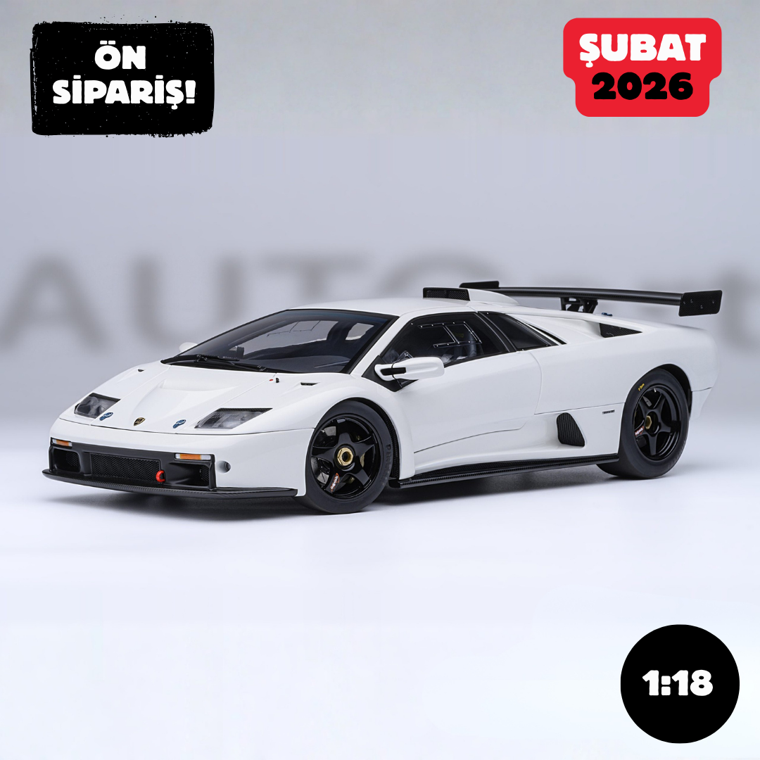 Ön Sipariş - 1/18 AUTOart Lamborghini Diablo GTR (Impact White) - 79136