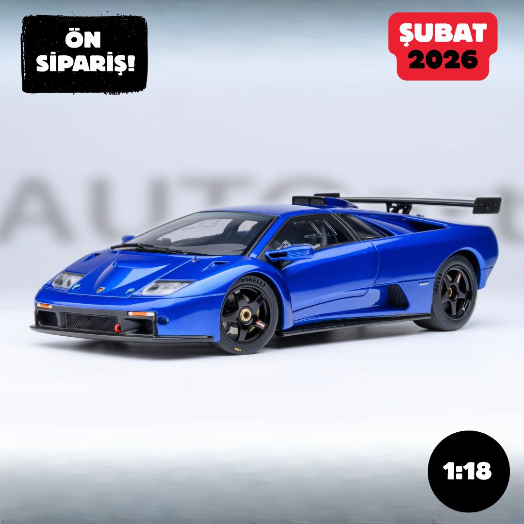Ön Sipariş - 1/18 AUTOart Lamborghini Diablo GTR (Monterey Blue) - 79135