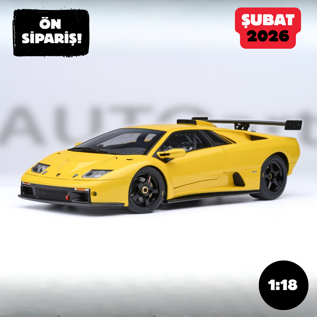 Ön Sipariş - 1/18 AUTOart Lamborghini Diablo GTR (Superfly Yellow) - 79138