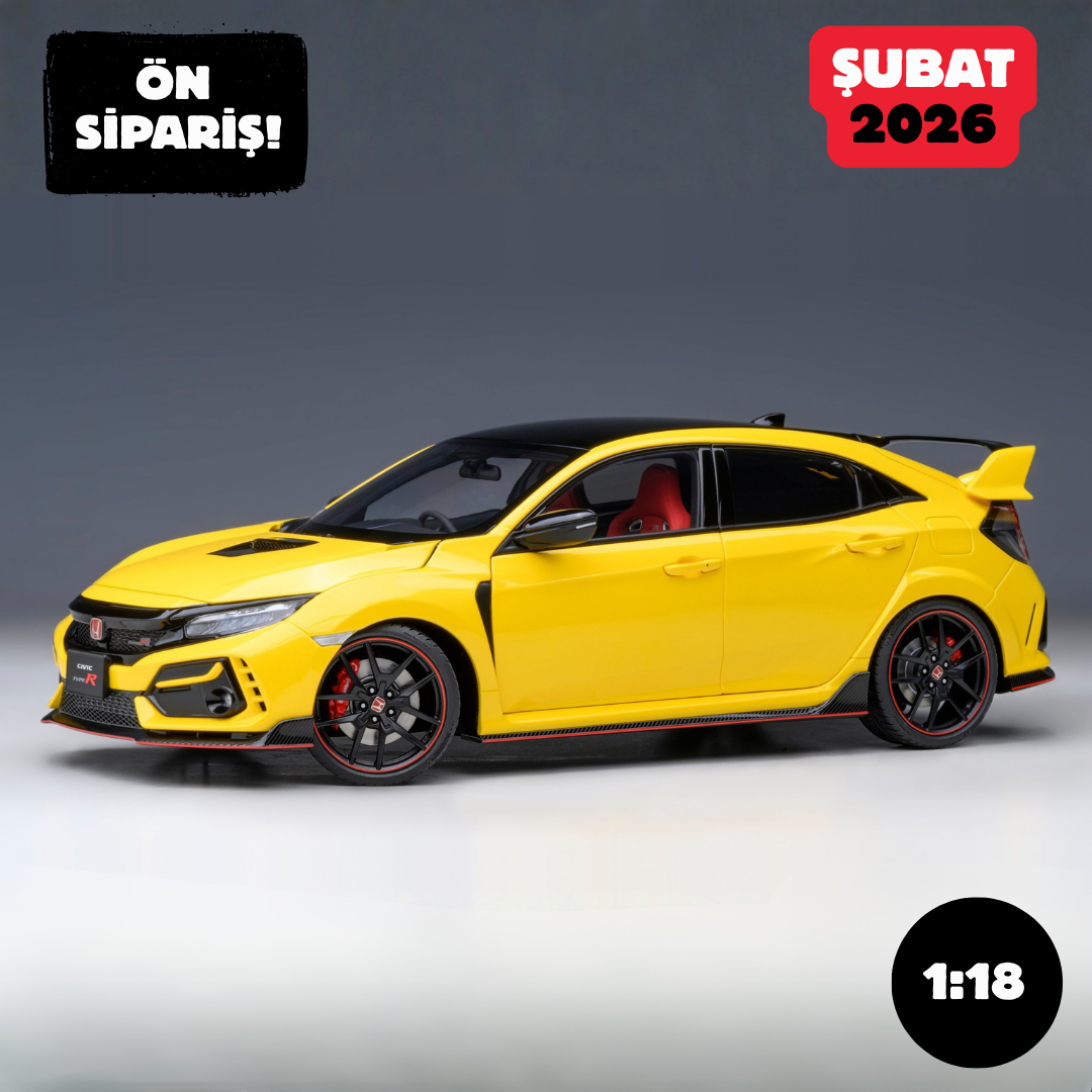 Ön Sipariş - 1/18 AUTOart Honda Civic Type R (FK8) Limited Edition (Sunlight Yellow) - 73225