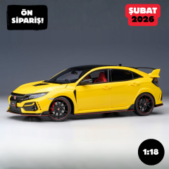 Ön Sipariş - 1/18 AUTOart Honda Civic Type R (FK8) Limited Edition (Sunlight Yellow) - 73225