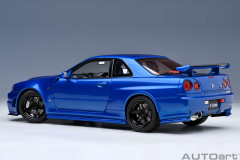 Ön Sipariş - 1/18 AUTOart Nissan Skyline GT-R (R34) Z-tune (Bayside Blue) - 77462