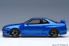 Ön Sipariş - 1/18 AUTOart Nissan Skyline GT-R (R34) Z-tune (Bayside Blue) - 77462
