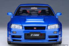 Ön Sipariş - 1/18 AUTOart Nissan Skyline GT-R (R34) Z-tune (Bayside Blue) - 77462