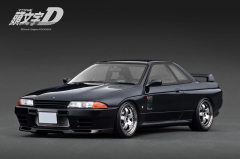 Ön Sipariş - 1/18 Ignition INITIAL D Nissan Skyline GT-R R32 V-Spec II (BNR32) Black - IG3544