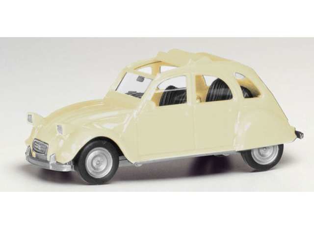 1/87 Citroen 2CV with Open Roof, beige