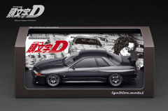 Ön Sipariş - 1/18 Ignition INITIAL D Nissan Skyline GT-R R32 (BNR32) Gun Gray Metallic - IG3545