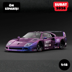 Ön Sipariş - 1/18 Ignition LB-WORKS 40 Ferrari F40 Purple Metallic - IG3790