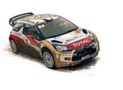 2013 Citroen DS3 WRC Winner Monte Carlo #1 Loeb/Elena