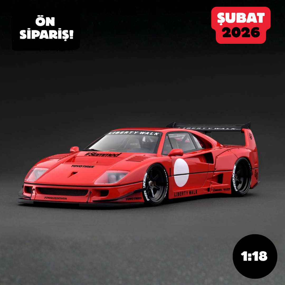 Ön Sipariş - 1/18 Ignition LB-WORKS 40 Red Ferrari F40 - IG3754