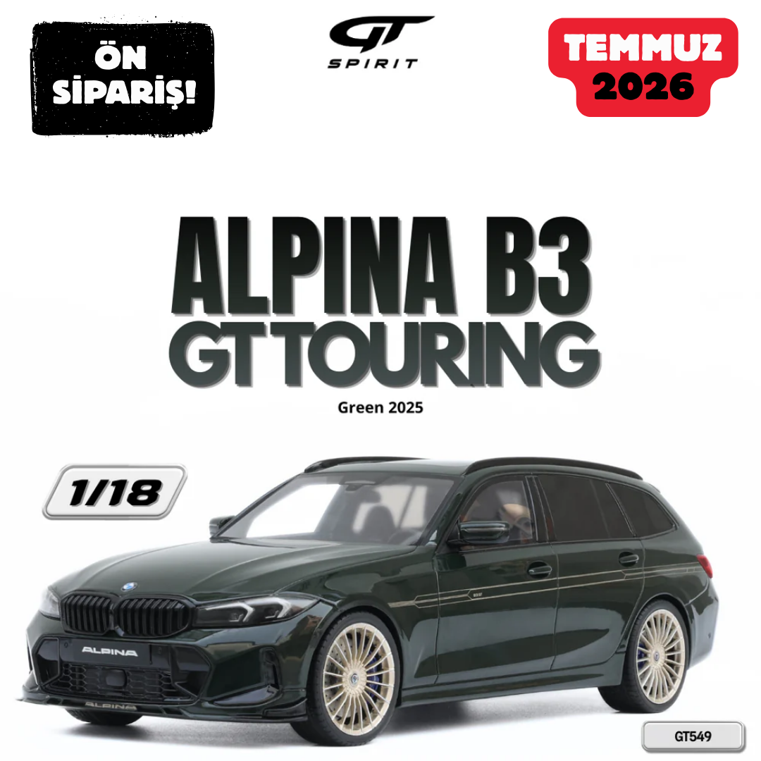 Ön Sipariş - 1/18 GT Spirit BMW Alpina B3 GT Touring, Green - GT549