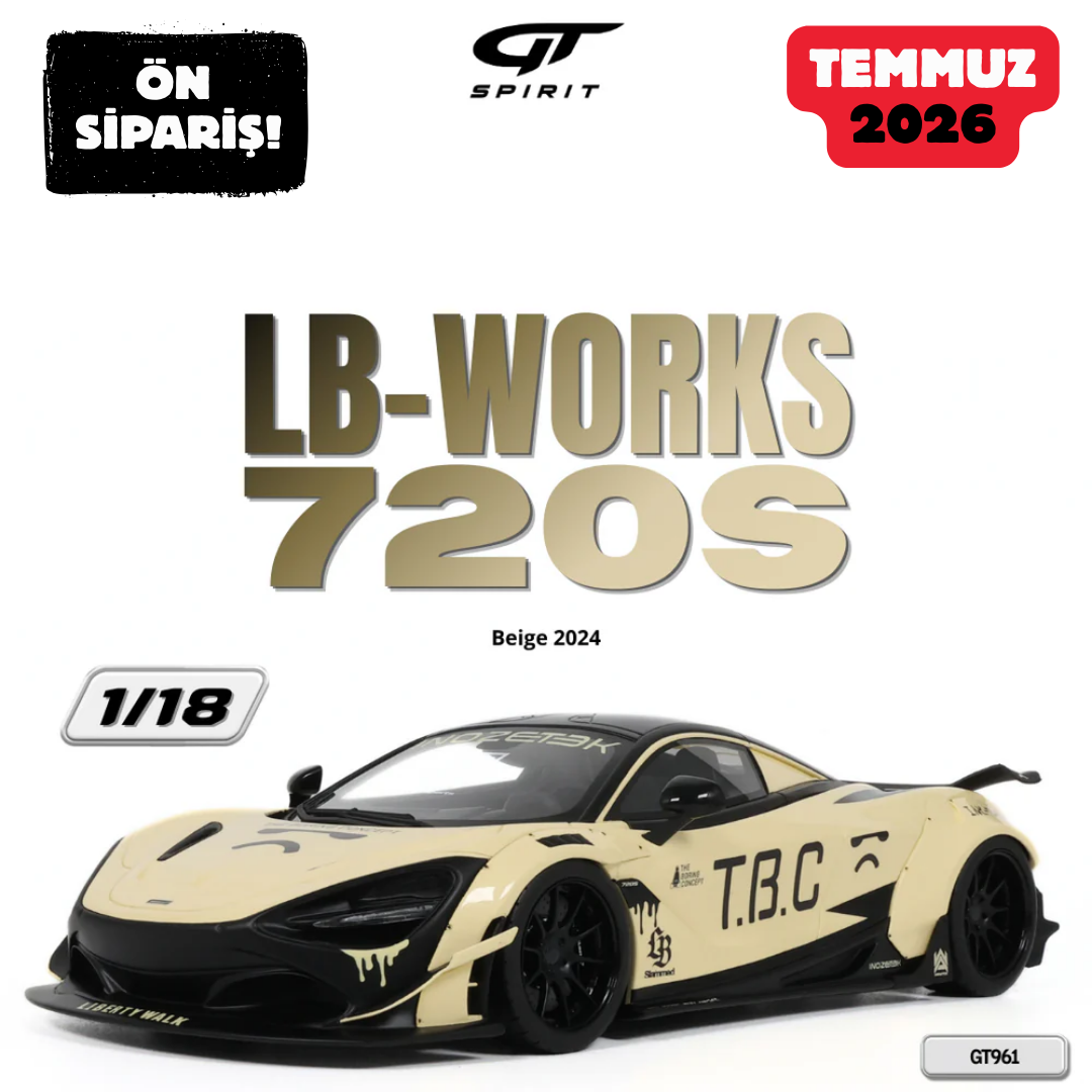 Ön Sipariş - 1/18 GT Spirit McLaren 720S LB Works, Beige - GT961