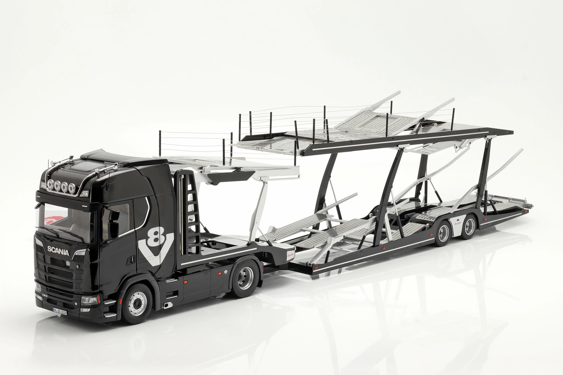 1/18 NZG Scania 730S V8 Lohr Car Transporter - NZG1026/51