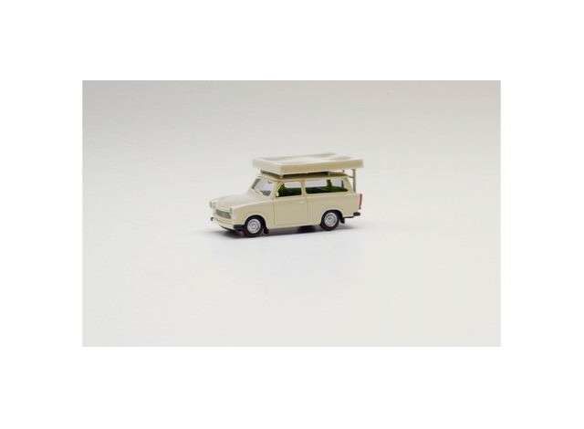 1/87 Trabant 601 S Universal with Roof Tent, white