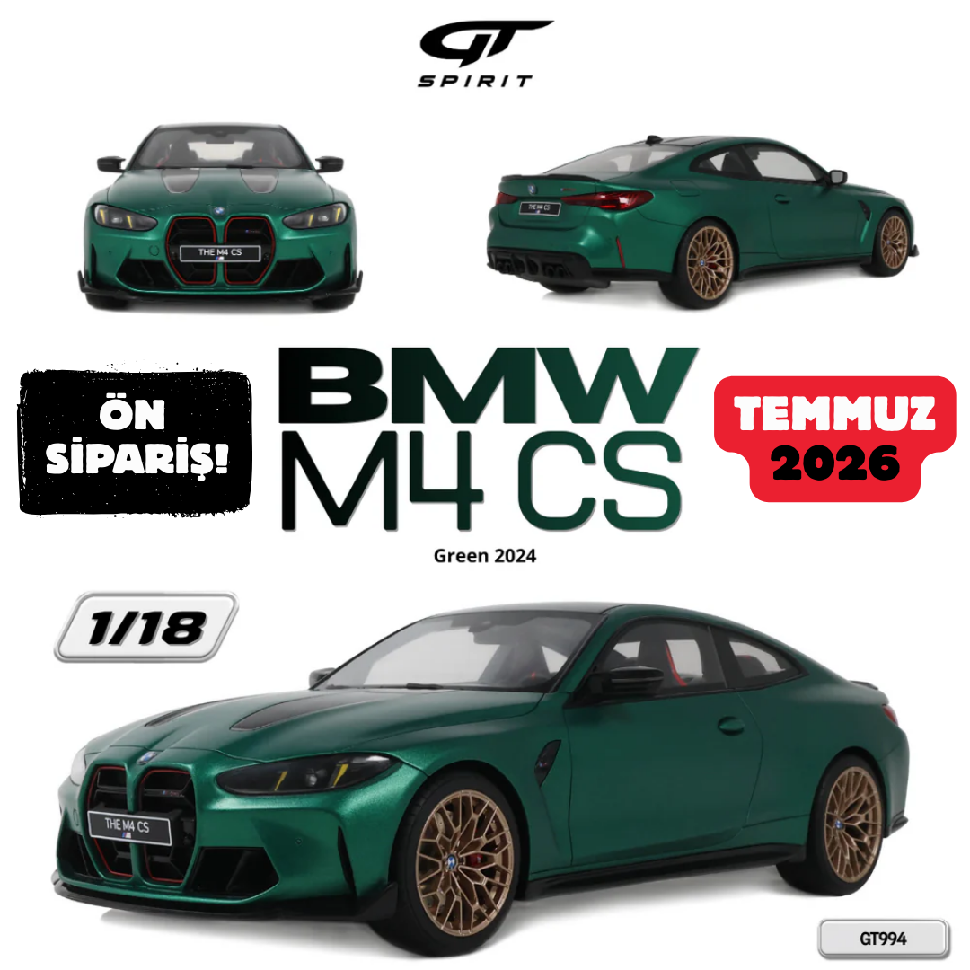 Ön Sipariş - 1/18 GT Spirit BMW M4 CS, Green - GT994