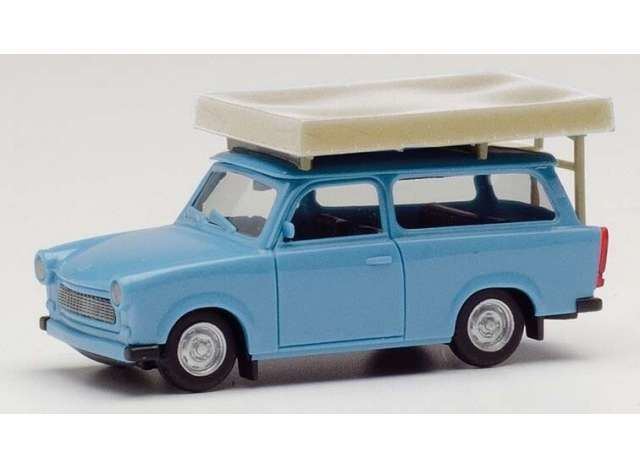 1/87 Trabant 601 S Universal with Roof Tent, blue