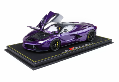 1/18 BBR Ferrari LaFerrari 2012 open diecast - SPECIAL PACK Purple Dubai- Viola Vio tailor made