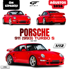 Ön Sipariş - 1/12 GT-SPIRIT - 1997 Porsche 911 (993) Turbo S, Red - GT556