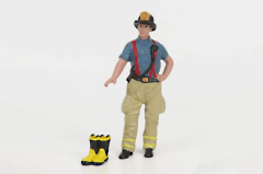 1/18 American Diorama ''Firefighters'' Getting Ready - AD76319