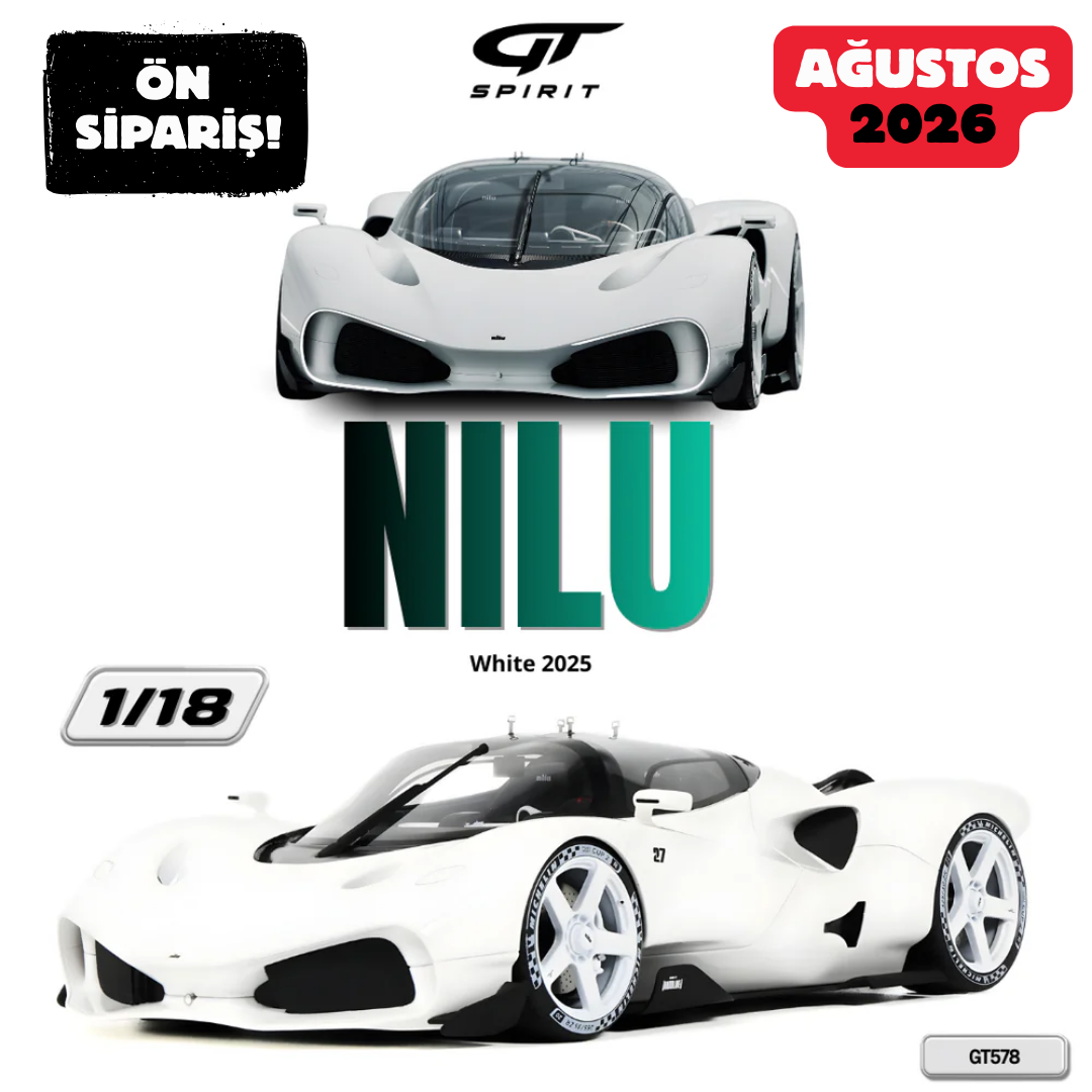 Ön Sipariş - 1/18 GT Spirit Nilu Nilu27 , White - GT578
