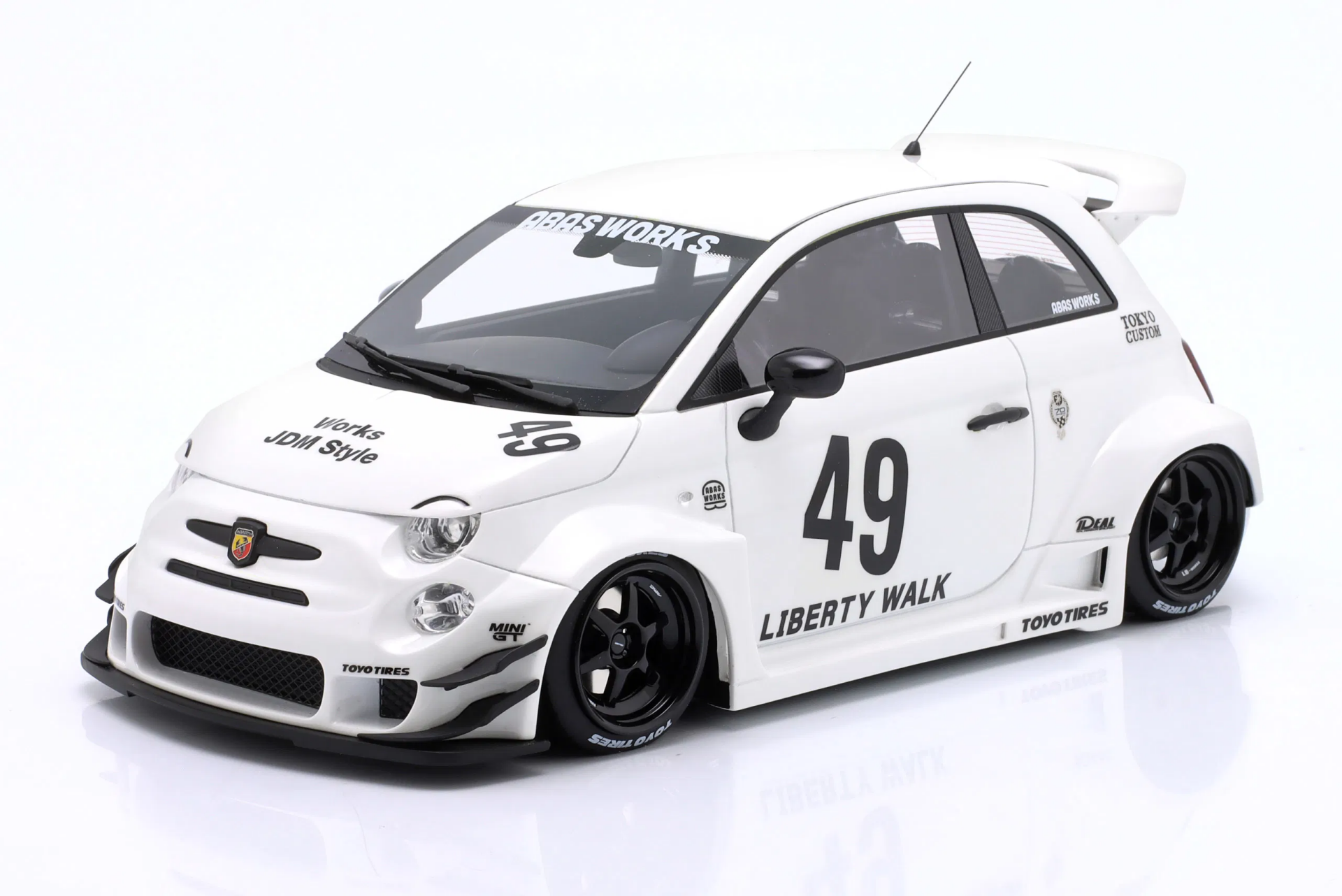1/18 TRUESCALE - FIAT - 500 ABARTH 595 LB WORKS N 49 ABAS 2024