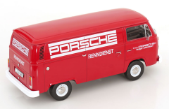 Ön Sipariş - 1/18 KK SCALE Volkswagen VW T2b Kastenwagen Porsche Renndienst 1972 rot