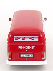 Ön Sipariş - 1/18 KK SCALE Volkswagen VW T2b Kastenwagen Porsche Renndienst 1972 rot