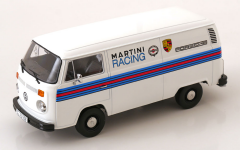 Ön Sipariş - 1/18 KK SCALE Volkswagen VW T2b Kastenwagen Porsche Martini Racing 1972 weiß - KKDC181414