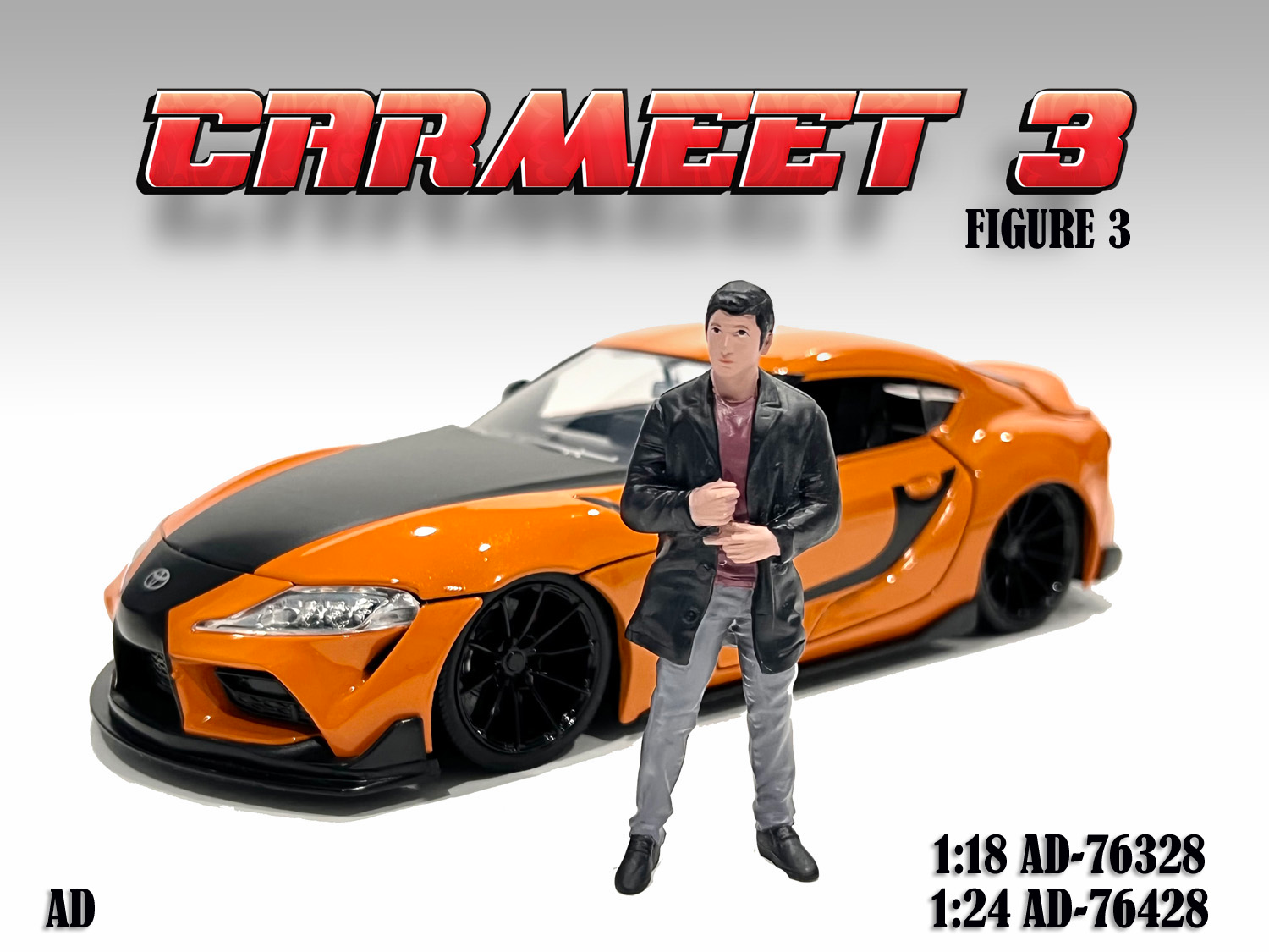 1/18 American Diorama Car Meet 3 - Figure 3 - AD76328