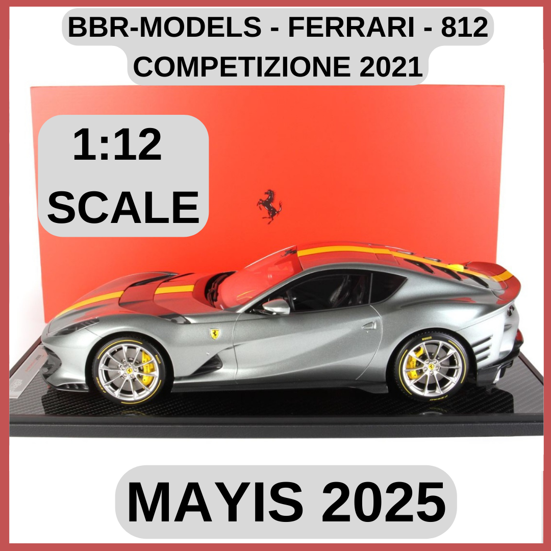 BBR-MODELS - FERRARI - 812 COMPETIZIONE 2021 - CON VETRINA - WITH SHOWCASE