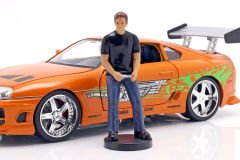 JADA - TOYOTA - SUPRA MKIV 1995 - PAUL WALKER - WITH BRIAN O'CONNER FIGURE - FAST & FURIOUS 1 2001