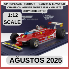 GP-REPLICAS - FERRARI - F1 312T4 N 11 WORLD CHAMPION WINNER MONZA ITALY GP 1979 JODY SCHECKTER