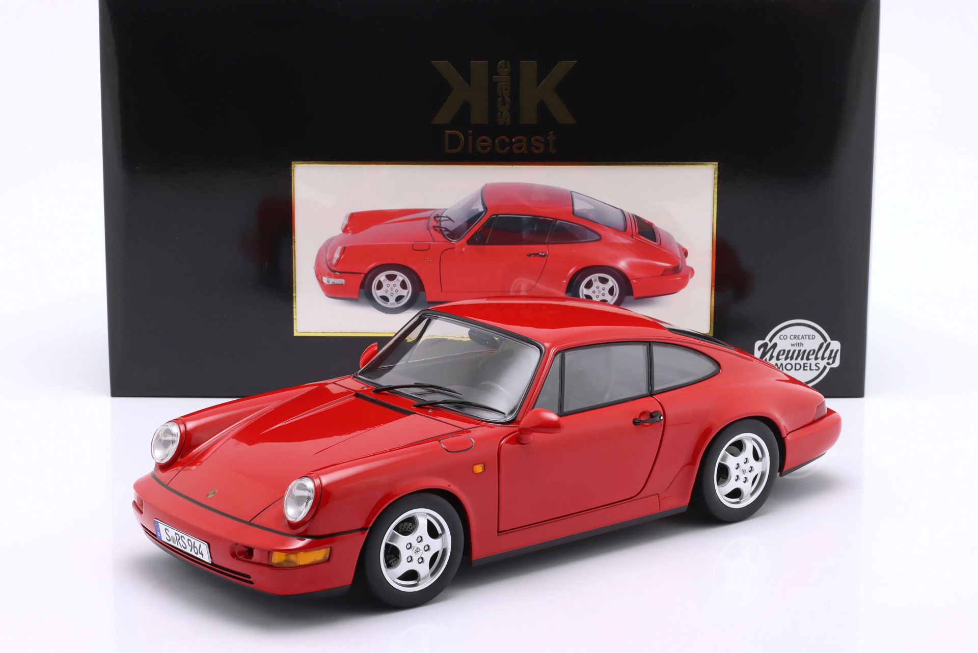 1/12 KK SCALE Porsche 911 (964) RS Year 1992 red / Cup Rims - KKDC120242C