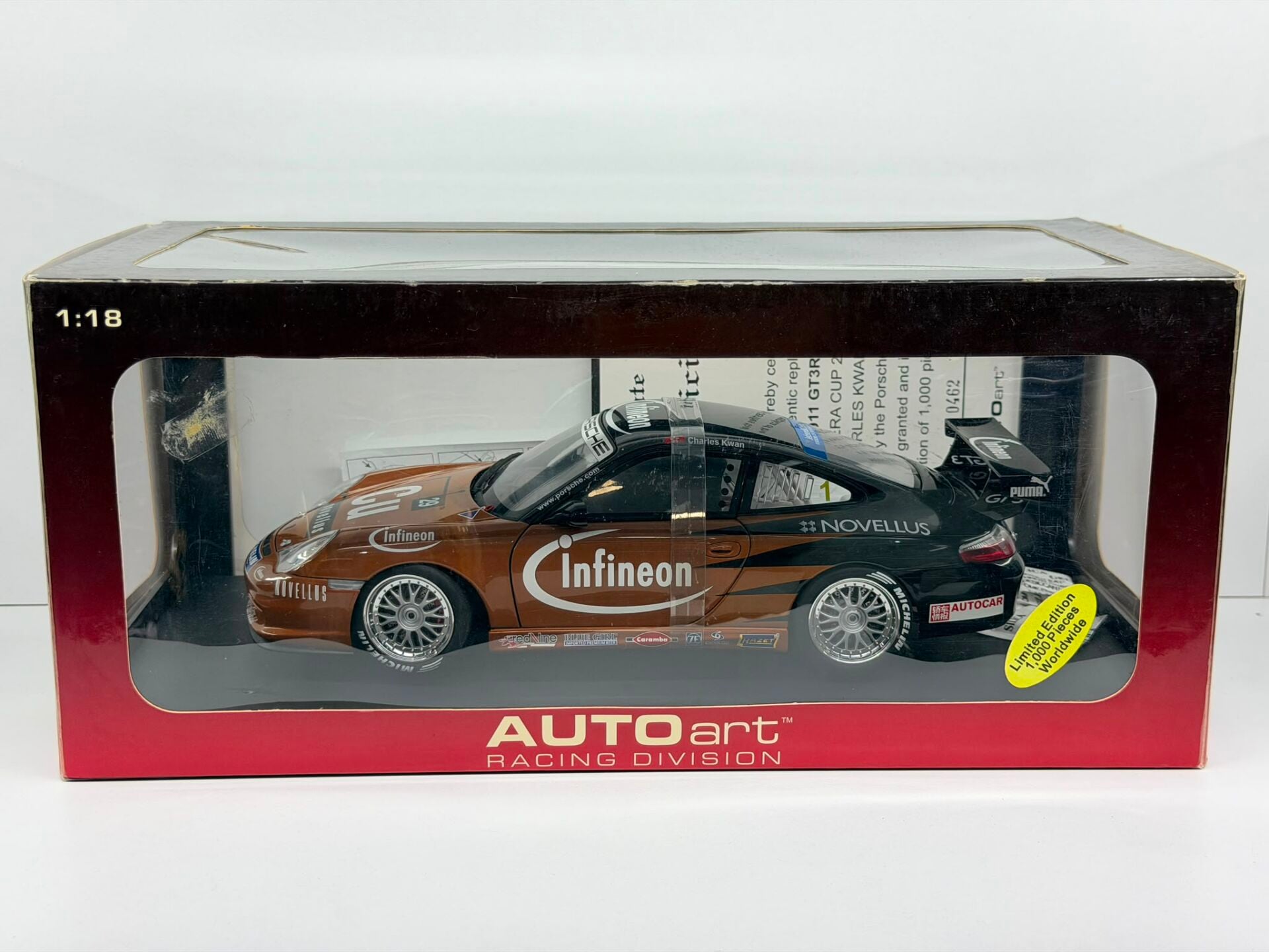 1/18 AUTOART - PORSCHE - 911 996 GT3R ASIAN CARRERA CUP 2004