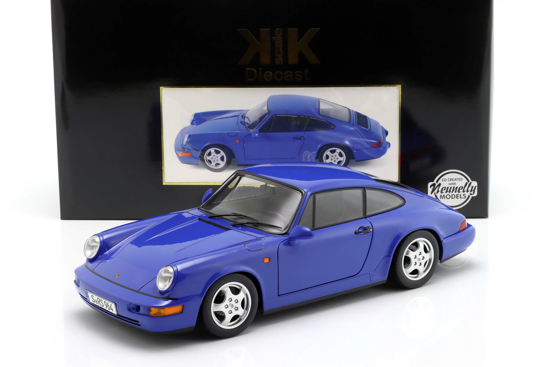 1/12 KK SCALE Porsche 911 (964) RS Year 1992 blue / Cup Rims - KKDC120244C