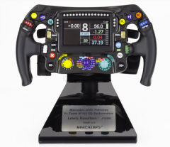 1/2 MINICHAMPS -STEERING WHEEL - F1 MERCEDES PERFORMANCE TEAM AMG  WORLD CHAMPION SEASON 2020 LEWIS HAMILTON