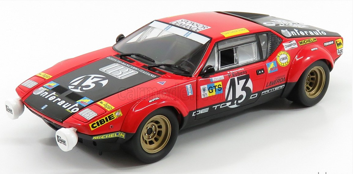 KYOSHO - DE TOMASO - PANTERA FORD 5.8L V8 TEAM CLAUDE DUBOIS N 43 16th 24h LE MANS 1975 P.RUBENS - P.BOZZETTO