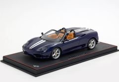 1/18 BBR Ferrari 360 Modena Spider automatic gear Blu Le Mans - Beige - white stripes - P18232D