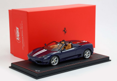 1/18 BBR Ferrari 360 Modena Spider automatic gear Blu Le Mans - Beige - white stripes - P18232D